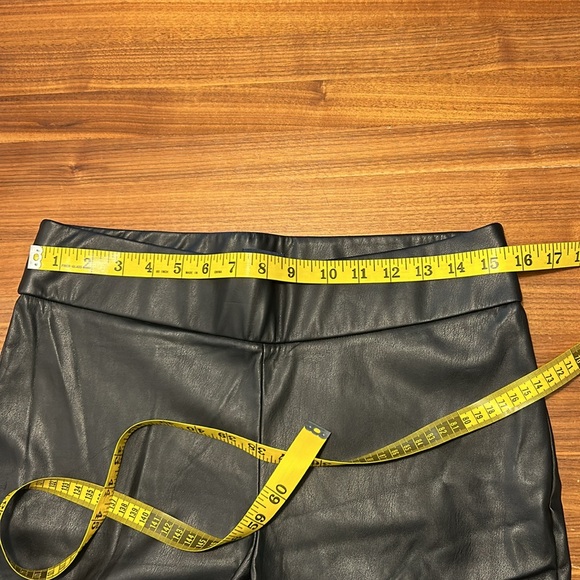 J. Crew Factory Vegan Leather Leggings - Sz M - Picture 10 of 11